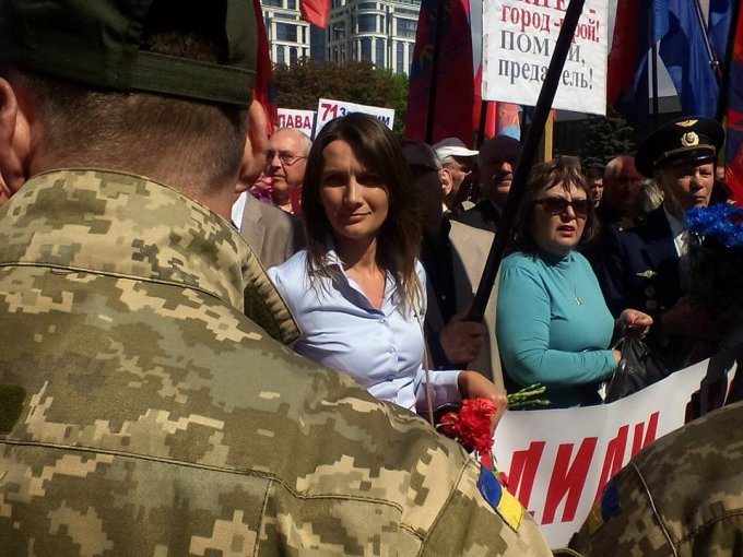 В Киеве произошел конфликт между участниками праздничного шествия