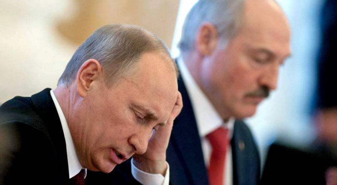 Свежие фотожабы на газовый конфликт Лукашенко и Путина