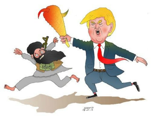 Дональд Трамп стал героем серии карикатур