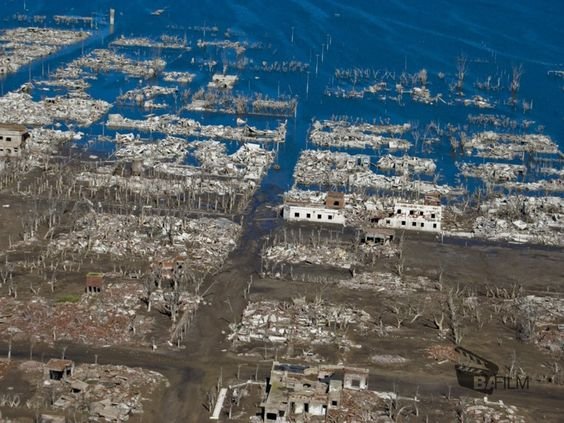 Как сегодня выглядит затонувший город Epecuén. Фото